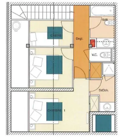 Apartment Exceptionnel 3 Pieces Duplex En 5* *